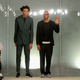 Fashion designers Charlie Casely-Hayford and Joe Casely-Hayford are seen on the runway at the Casely-Hayford show during The London Collections Men AW16 at 180 The Strand on January 9, 2016 in London, England.